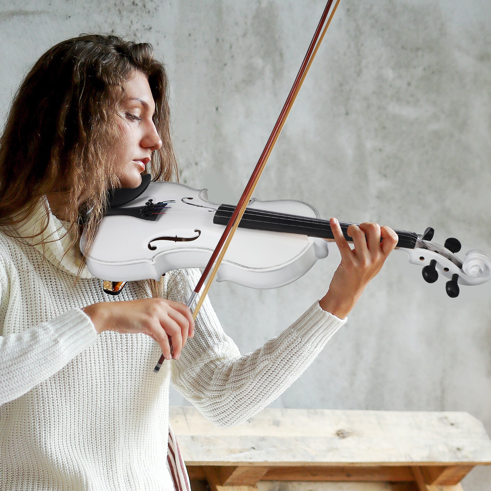Eine komplette Holzvioline, 4/4 für Experten und Anfänger – Hauptansicht
