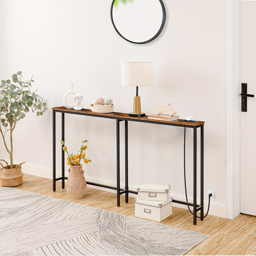 Eingangsbereich-Konsolentisch, Braun für Wohnzimmer und Zuhause – Detailansicht 3