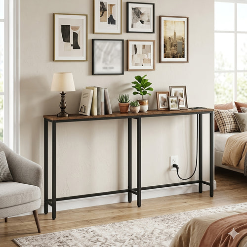 Eingangstisch, Braun für Wohnzimmer und Zuhause – Detailansicht 2