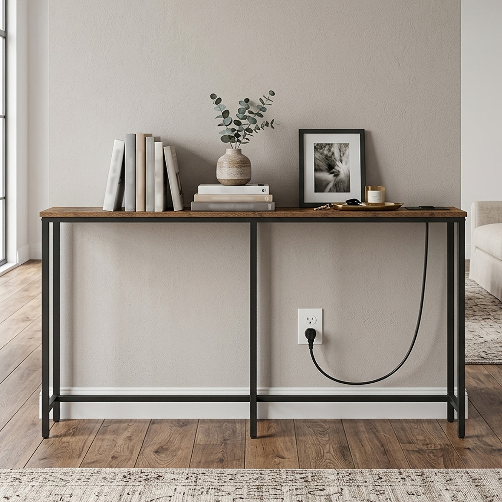 Eingangstisch, Braun für Wohnzimmer und Zuhause – Detailansicht 5