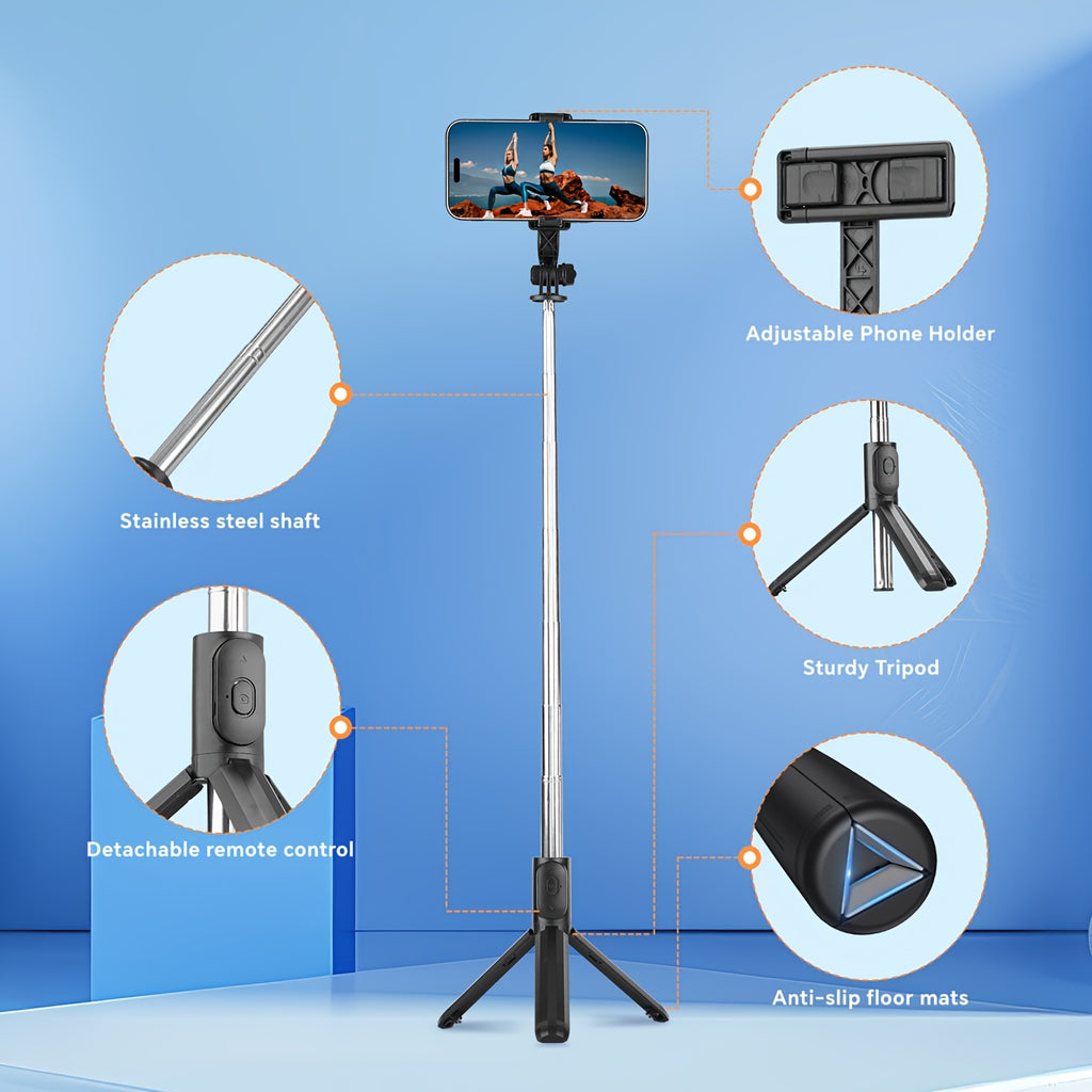 Einziehbarer Selfie-Stick, 360° drehbar für Schlafzimmer und Bett – Detailansicht 6