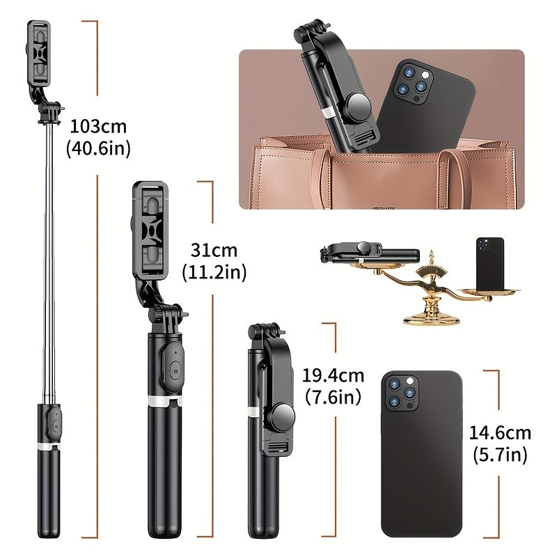 Einziehbarer Selfie-Stick, 360° drehbar für Schlafzimmer und Bett – Detailansicht 11