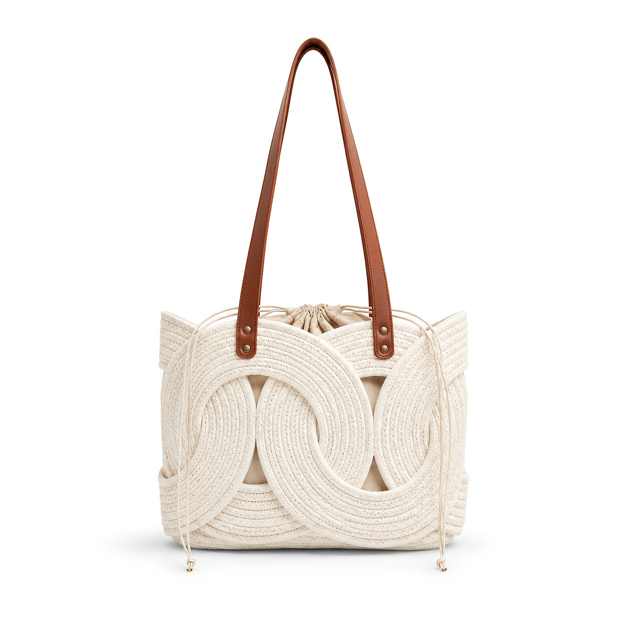 Einzigartige kreative Webtasche, Beige für Alltag und Zuhause – Hauptansicht