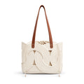 Einzigartige kreative Webtasche, Beige für Alltag und Zuhause – Detailansicht 16