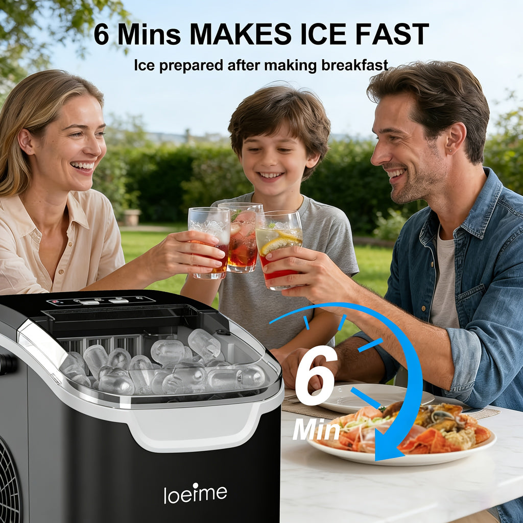 Eiswürfelmaschine, 10 kg für Küche und Partys – Detailansicht 6