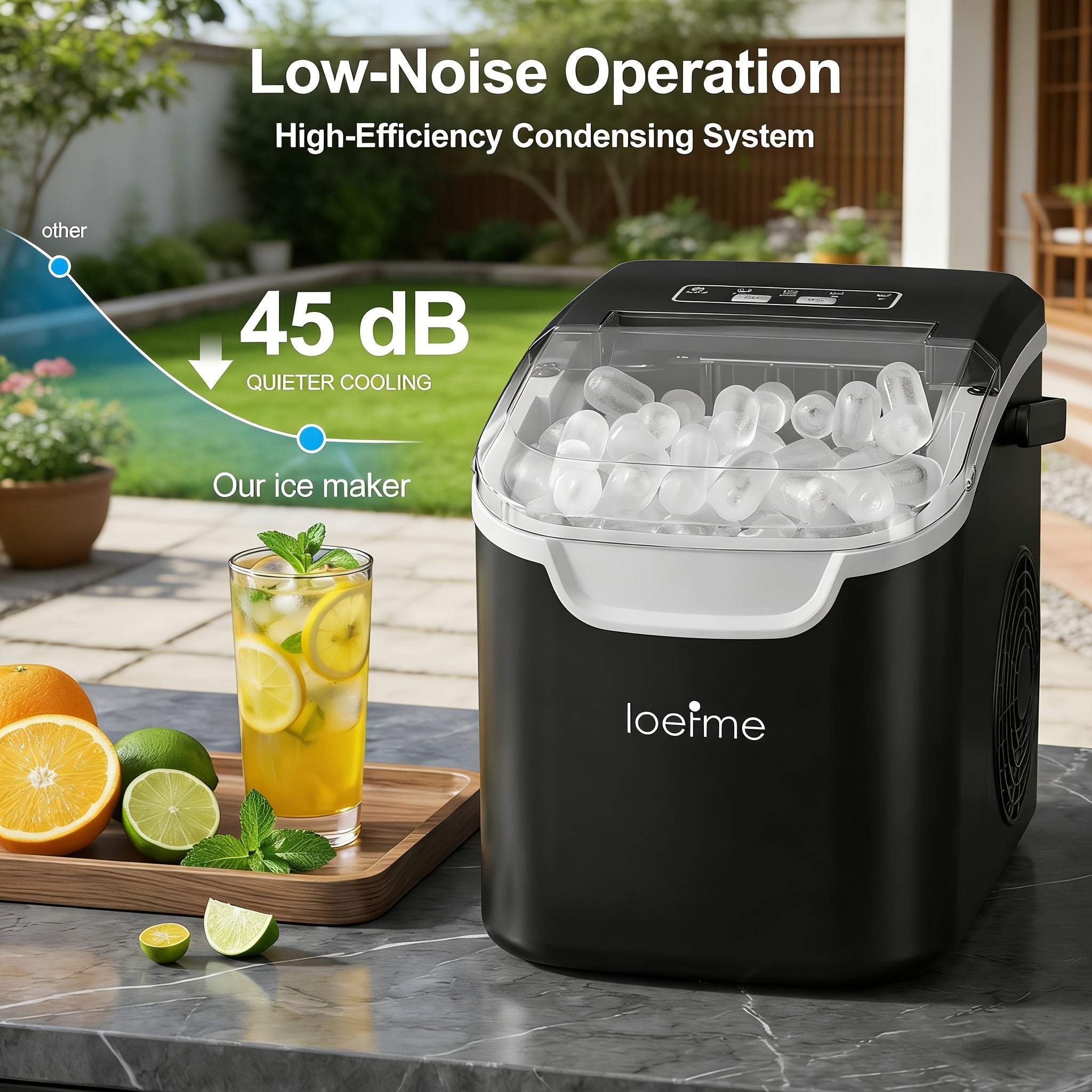 Eiswürfelmaschine, 10 kg für Küche und Partys – Detailansicht 11