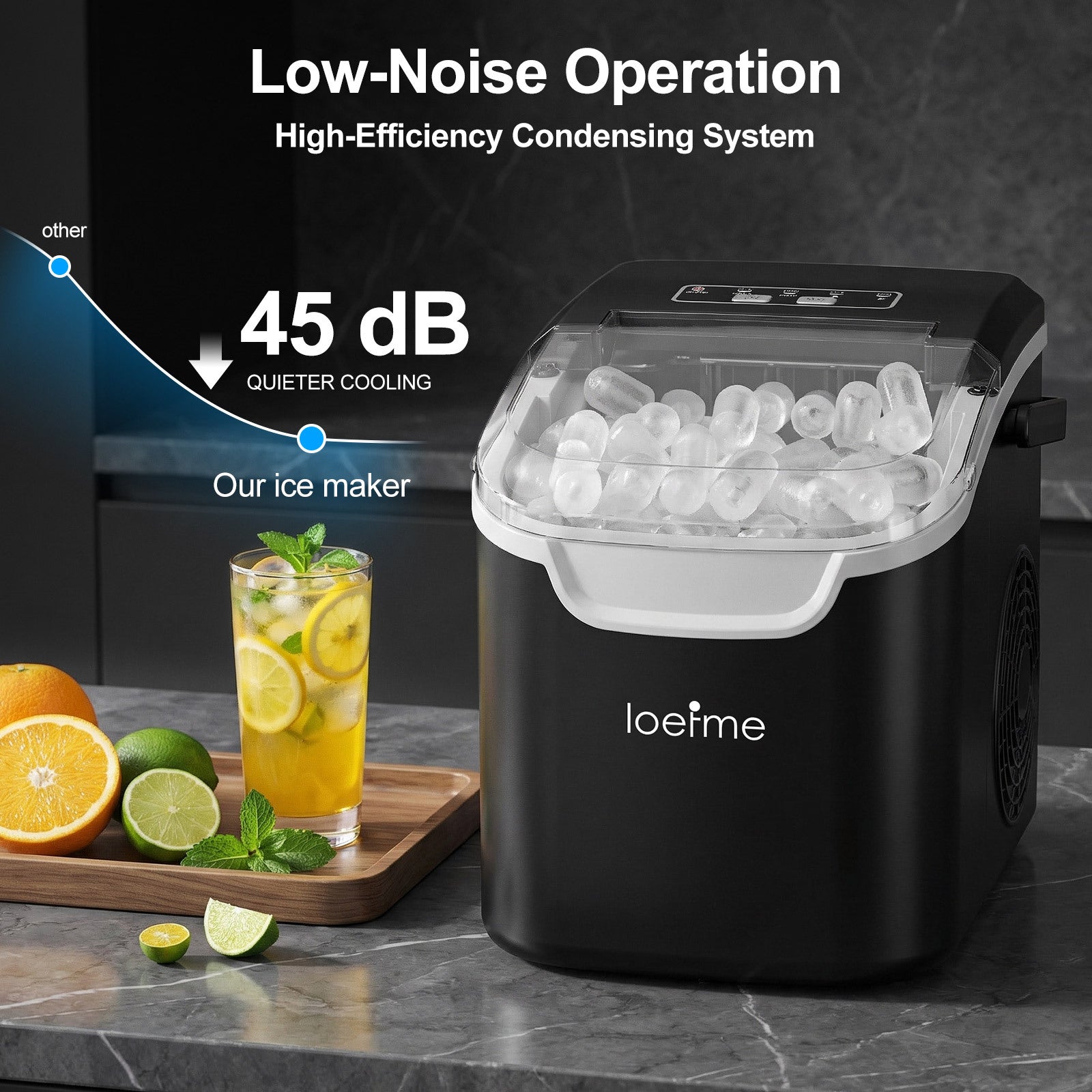 Eiswürfelmaschine, 10 kg für Küche und Partys – Detailansicht 12