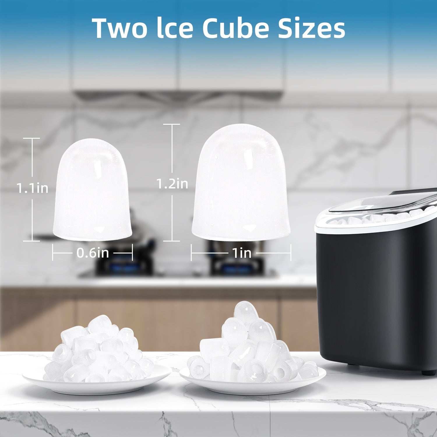 Eiswürfelmaschine, 12 kg für Küche und Partys – Detailansicht 6