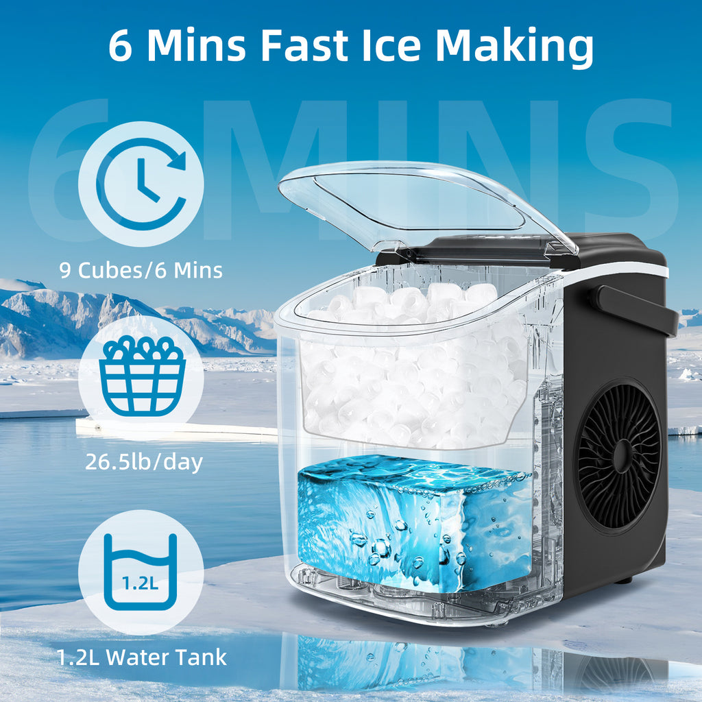 Eiswürfelmaschine, 12 kg für Küche und Partys – Detailansicht 7