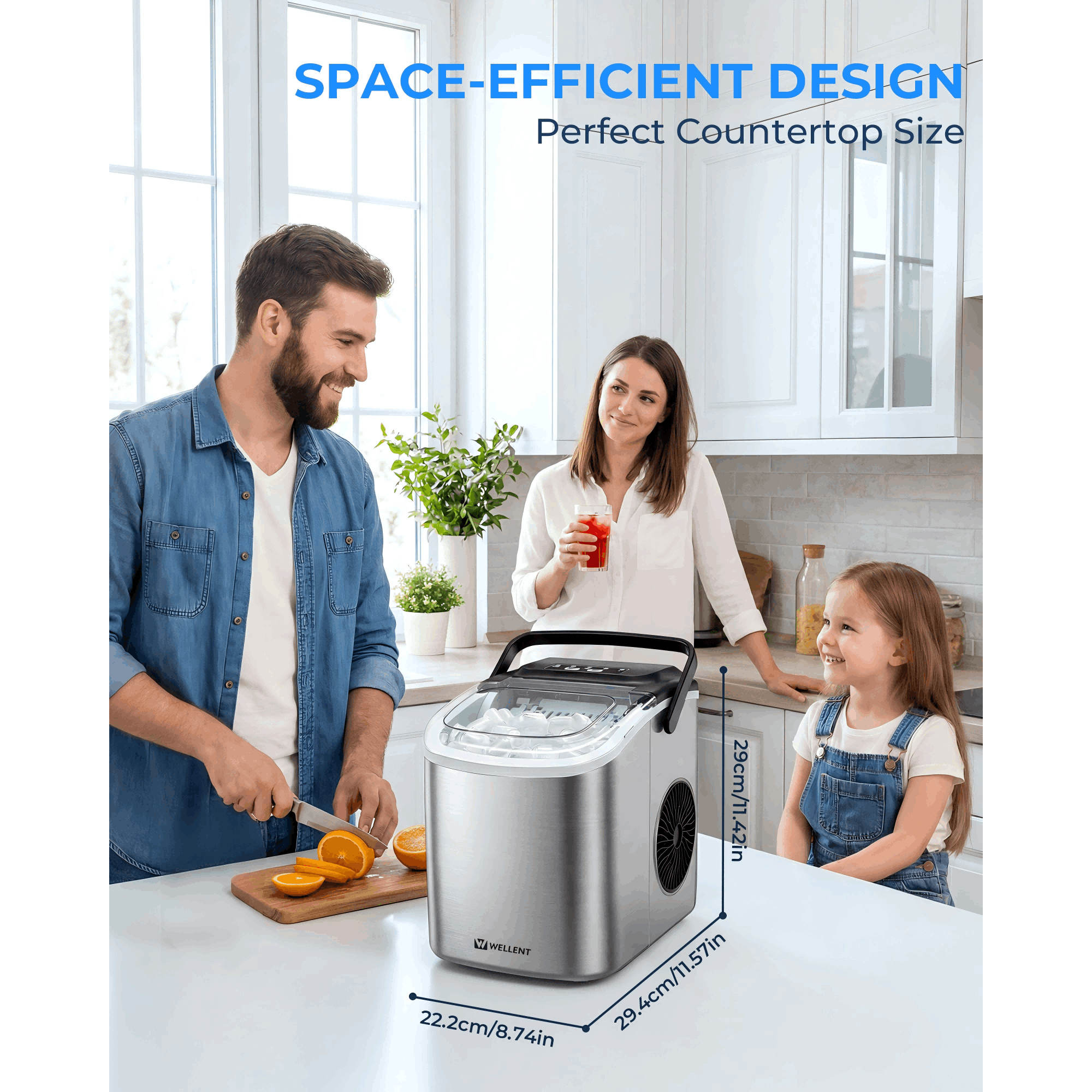 Eiswürfelmaschine, 12 kg für Küche und Partys – Detailansicht 10
