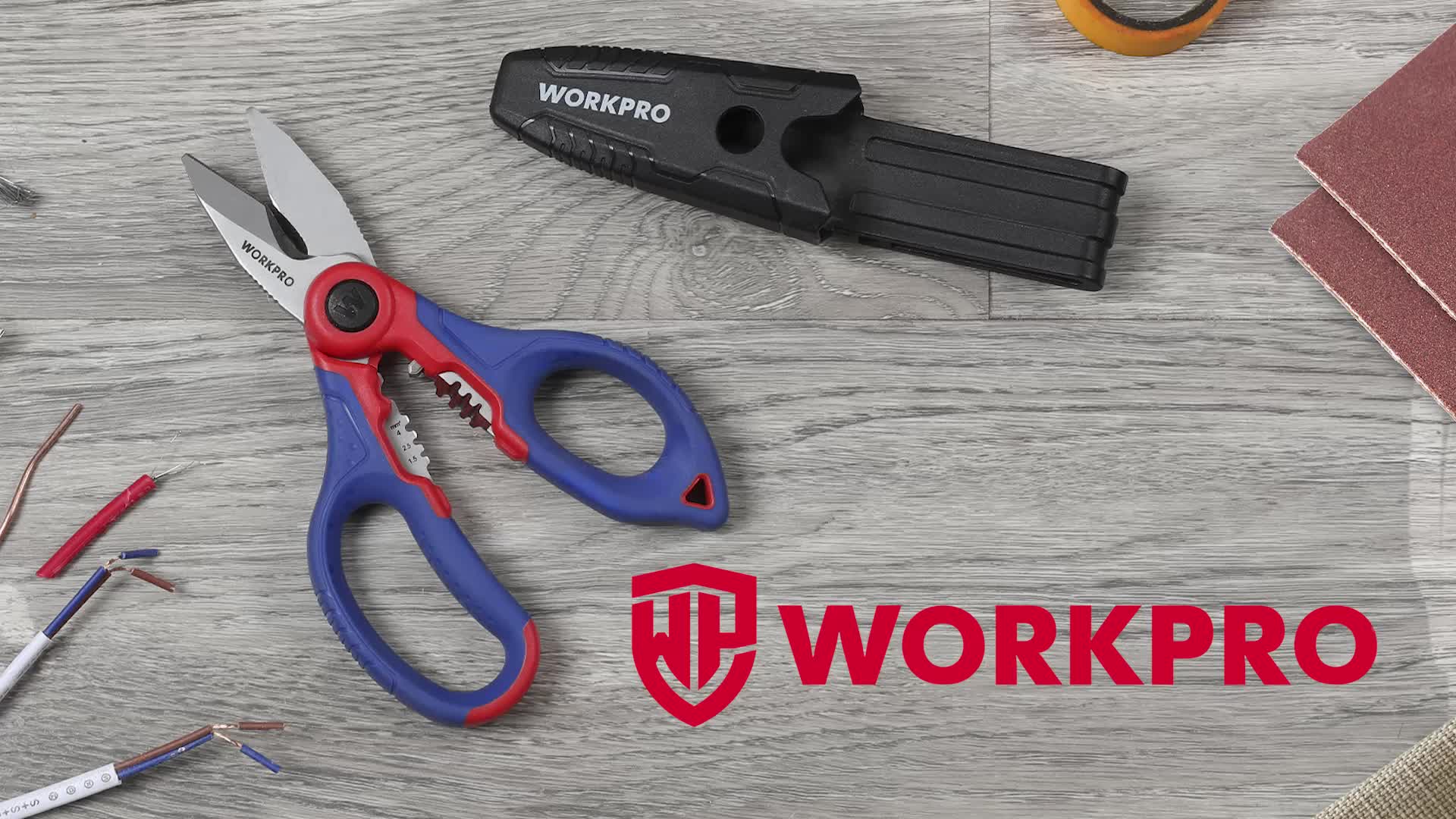 Elektrikerschere Kabelschere Universalschere, 162MM für Alltag und Zuhause – Detailansicht 9