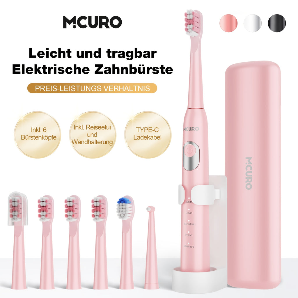 Elektrische Zahnbürste, Mit Reiseetui Und Wandhalterung für Reisen – Detailansicht 13