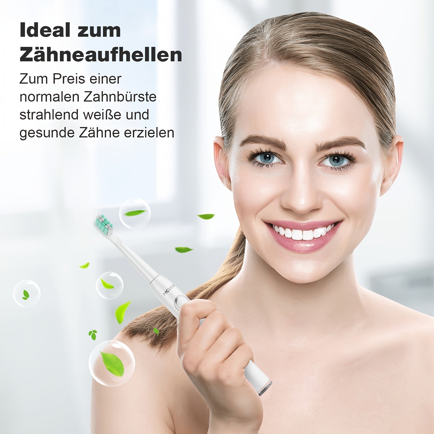 Elektrische Zahnbürste, Rosa für Camping – Detailansicht 11