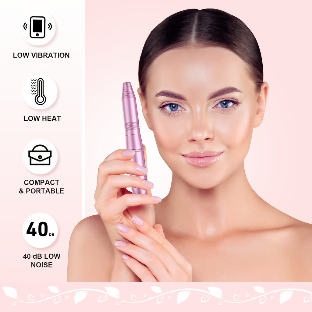 Elektrischer Nagelbohrer-Set, rosa Farbe für Wohnzimmer und Zuhause – Detailansicht 8