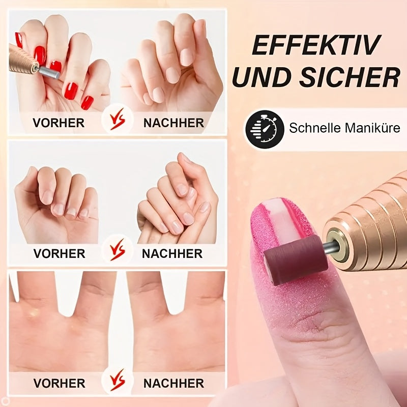 Elektrischer Nagelbohrer-Set, rosa Farbe für Wohnzimmer und Zuhause – Detailansicht 12