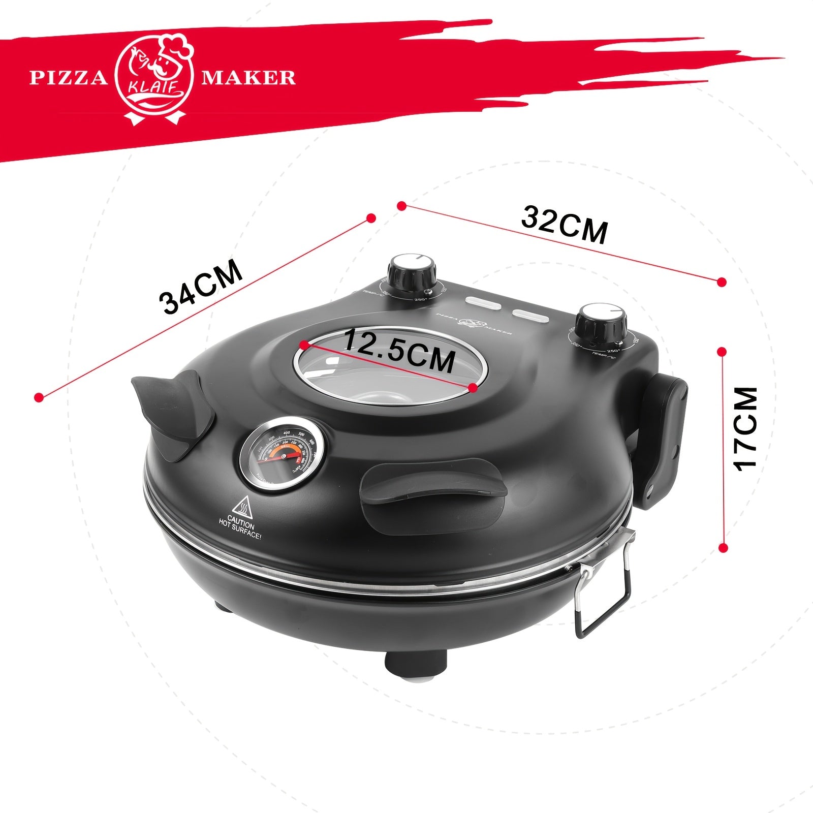Elektrischer Pizzaofen, Keramik für Alltag und Zuhause – Detailansicht 6