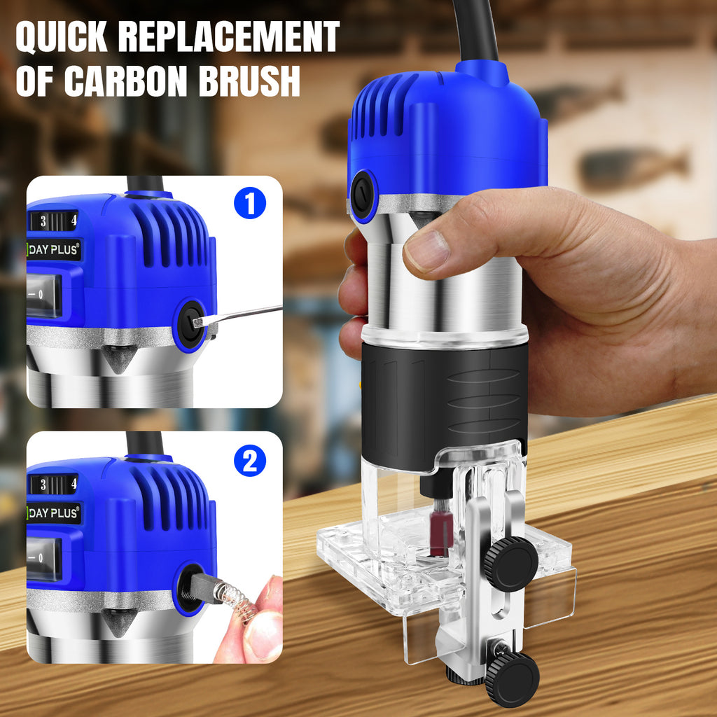 Elektrischer Trimmer Palm Router Werkzeug, Holz für Alltag und Zuhause – Detailansicht 17
