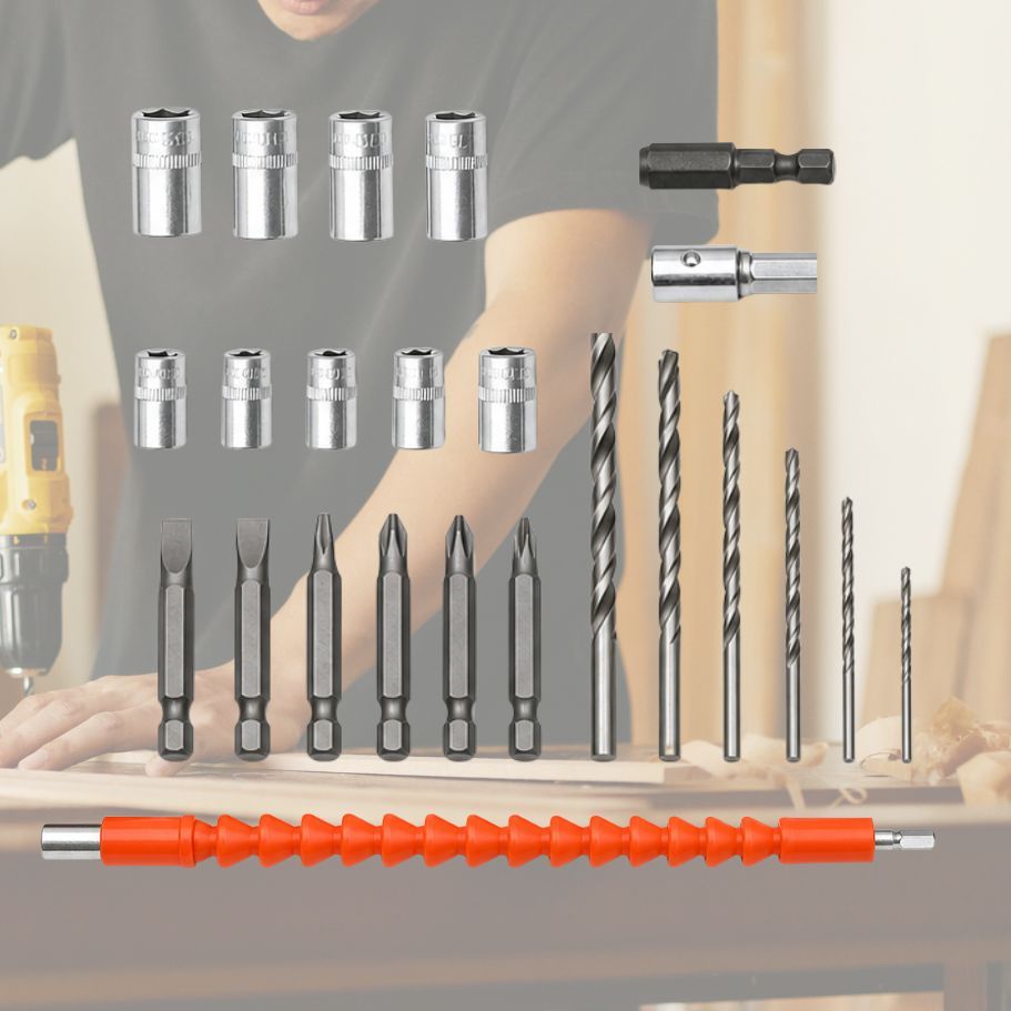 Elektrisches Bohrmaschinen-Werkzeugset, 1 für Werkstatt und Heimwerken – Detailansicht 8