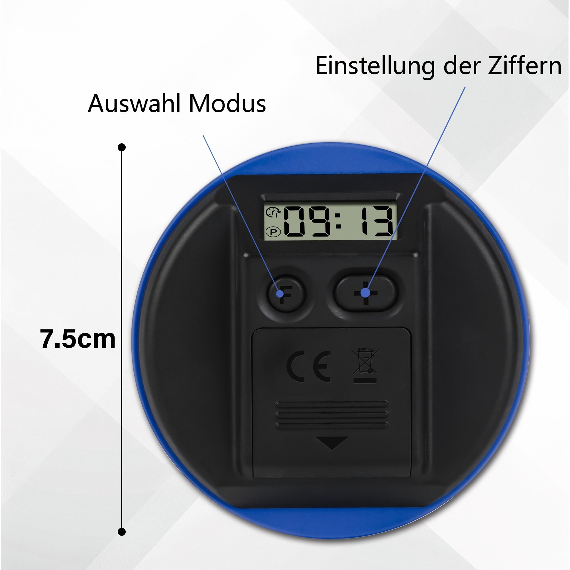 Elektronischer Auto-Parkuhr, LED-Beleuchtung für Fahrzeug und unterwegs – Detailansicht 5