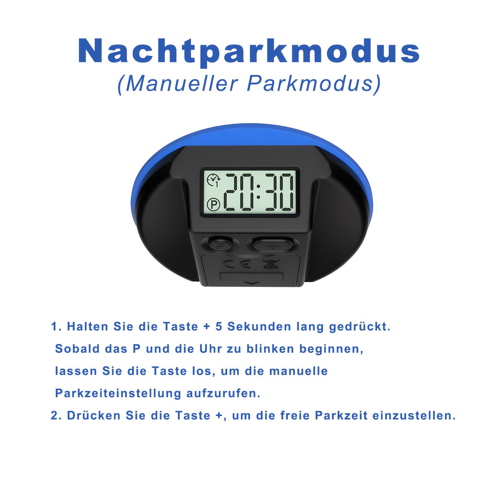 Elektronischer Auto-Parkuhr, LED-Beleuchtung für Fahrzeug und unterwegs – Detailansicht 13