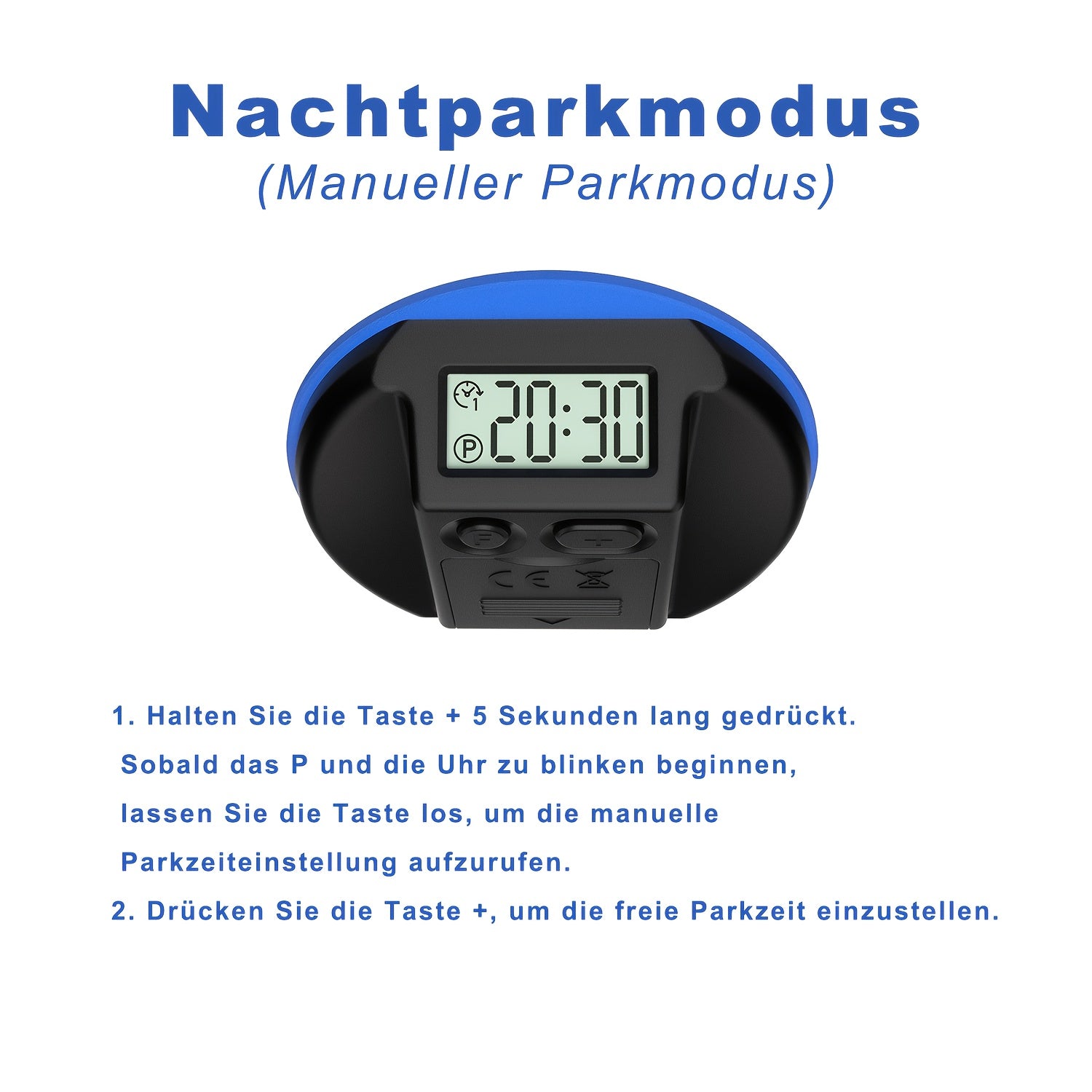 Elektronischer Auto-Parkuhr, LED-Beleuchtung für Fahrzeug und unterwegs – Detailansicht 13