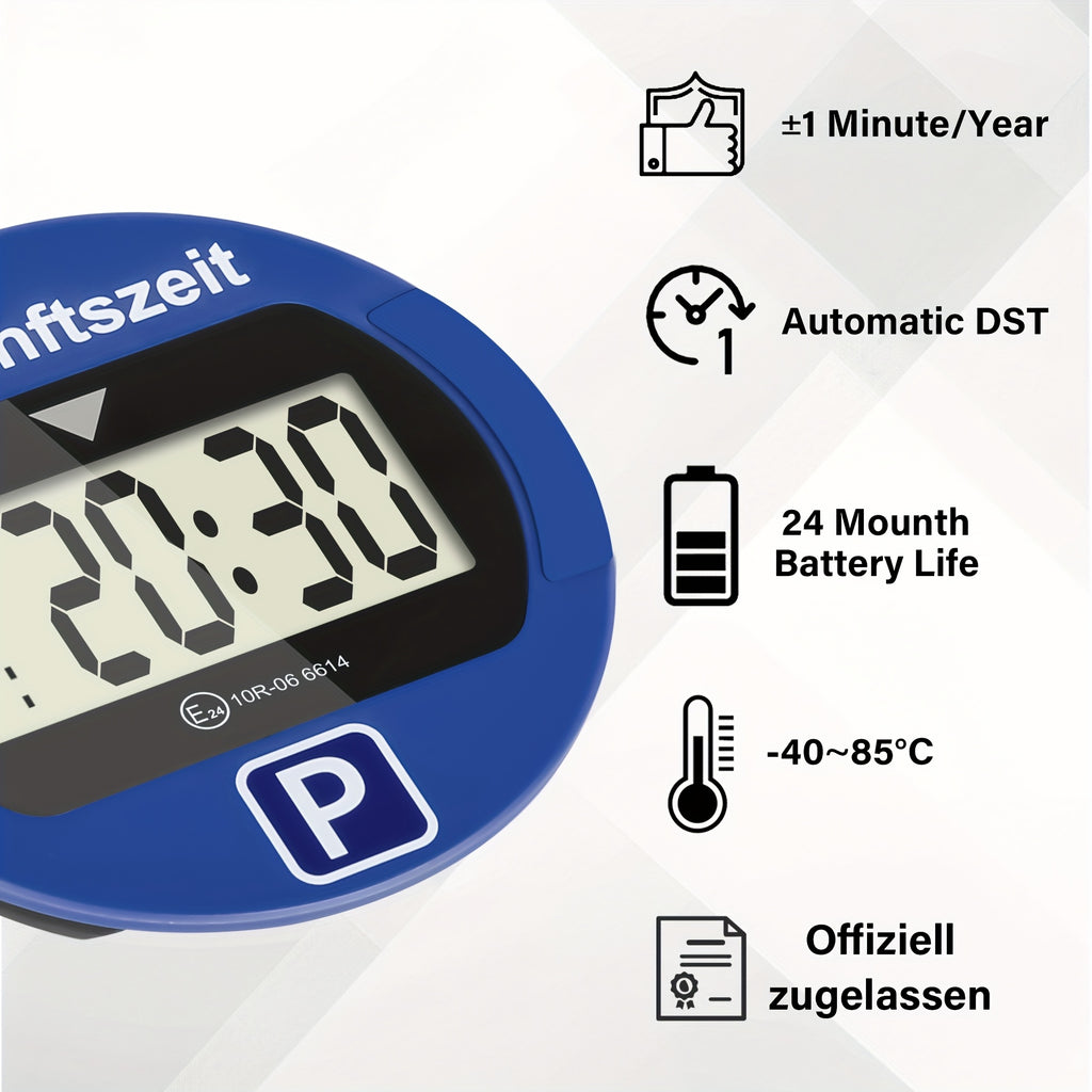 Elektronischer Auto-Parkuhr, LED-Beleuchtung für Fahrzeug und unterwegs – Detailansicht 15