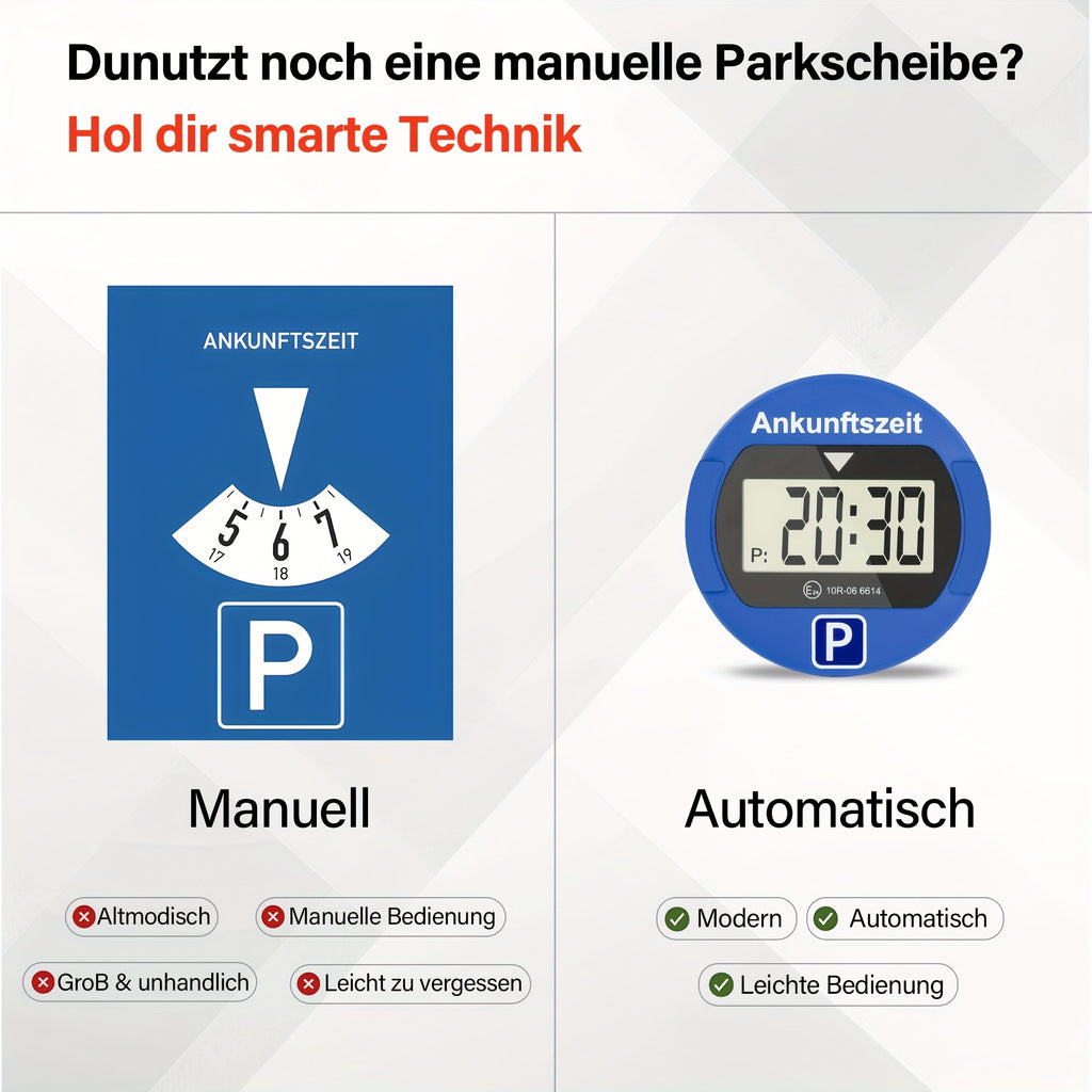 Elektronischer Auto-Parkuhr, LED-Beleuchtung für Fahrzeug und unterwegs – Detailansicht 16
