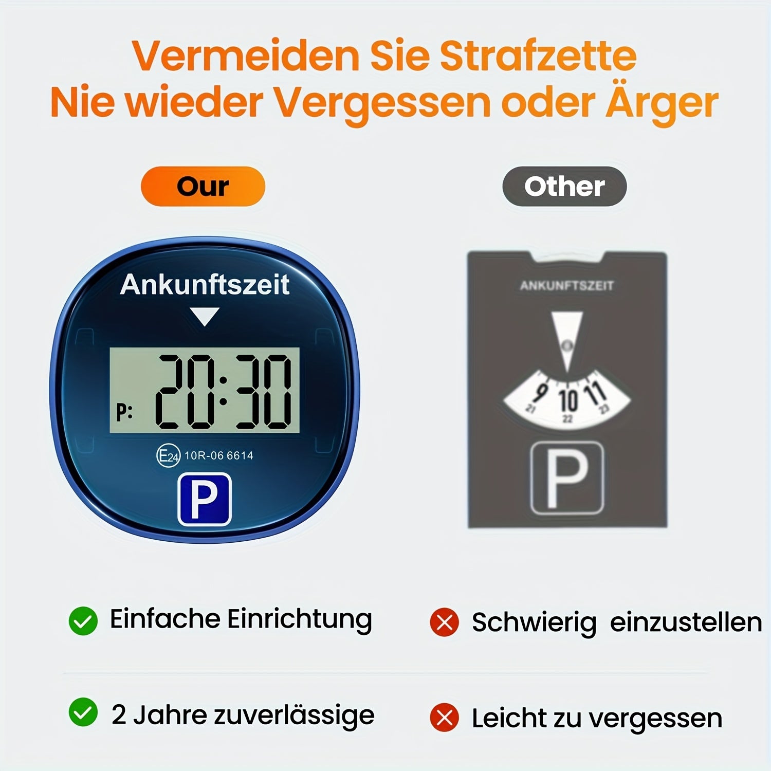 elektronischer Parktimer, LED-Beleuchtung für Alltag und Zuhause – Detailansicht 5