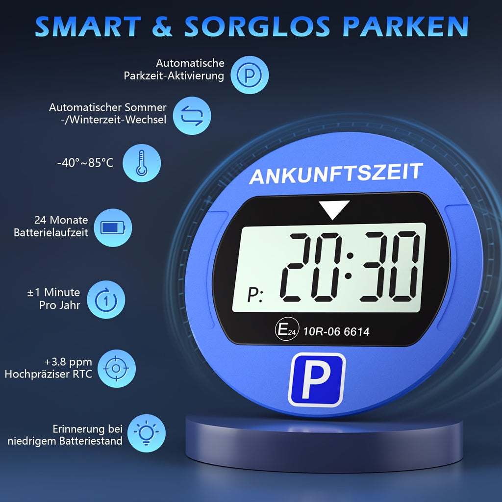 Elektronischer Parktimer, LED-Beleuchtung für Fahrzeug und unterwegs – Hauptansicht