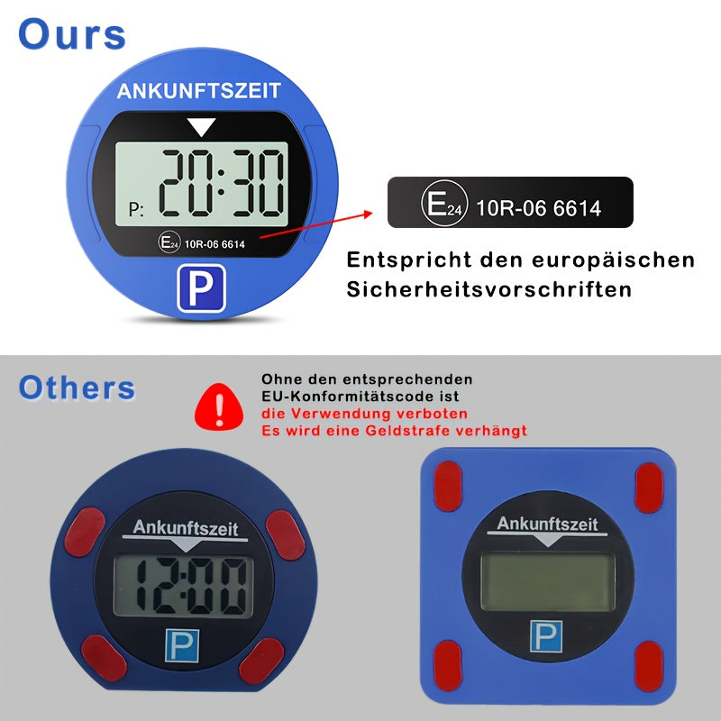 Elektronischer Parktimer, LED-Beleuchtung für Fahrzeug und unterwegs – Detailansicht 2
