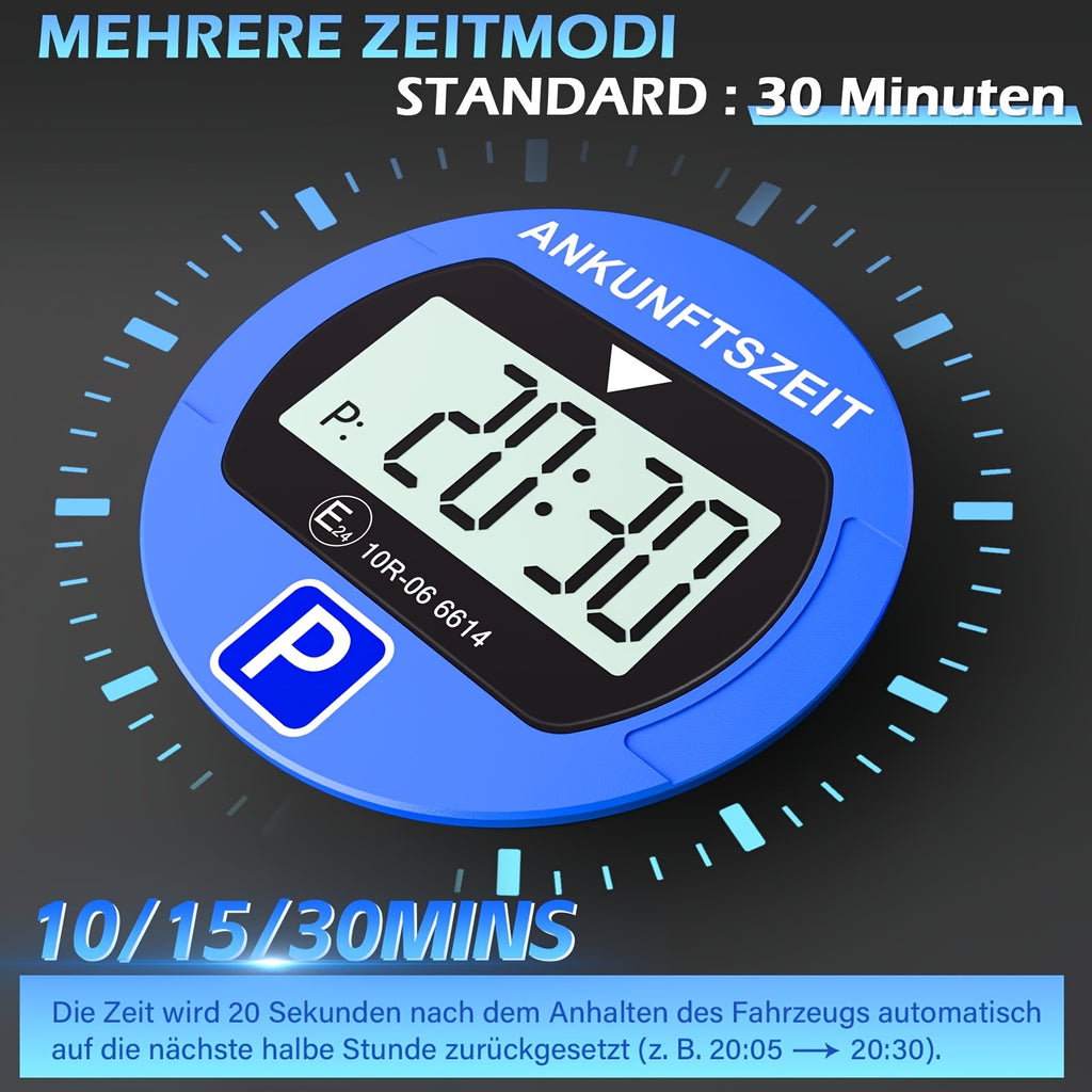 Elektronischer Parktimer, LED-Beleuchtung für Fahrzeug und unterwegs – Detailansicht 6