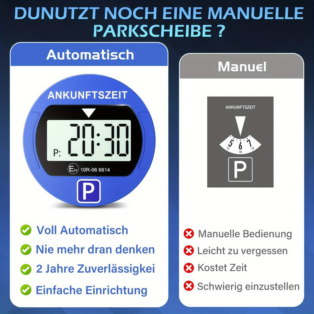 Elektronischer Parktimer, LED-Beleuchtung für Fahrzeug und unterwegs – Detailansicht 8
