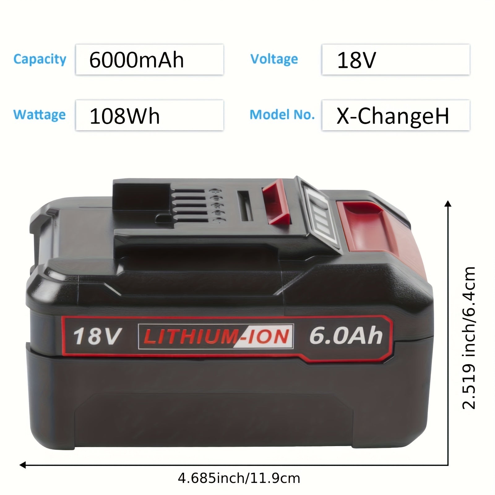Elektrowerkzeug-Akkus, 2Stk für Alltag – Detailansicht 3
