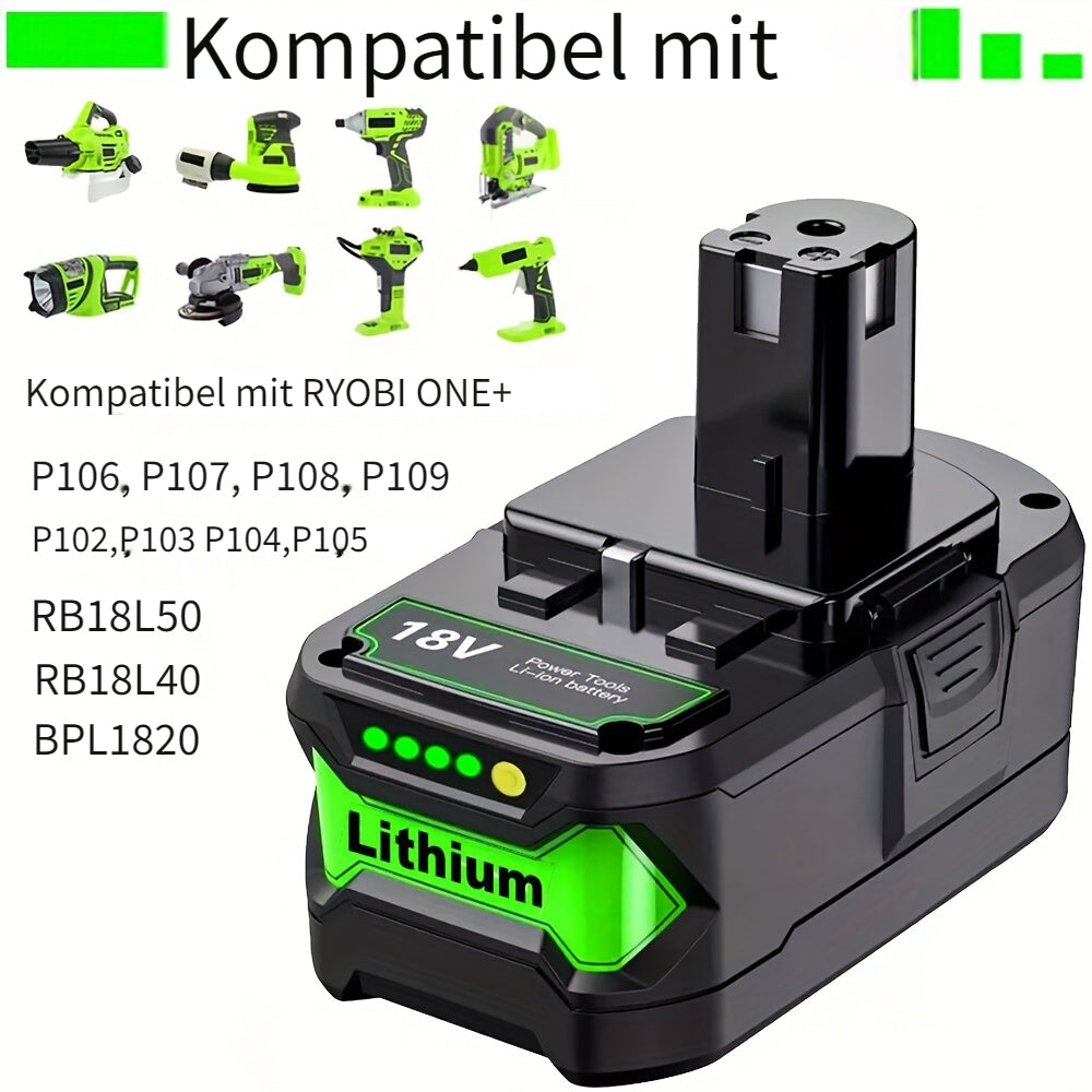 Elektrowerkzeug-Ersatzakku, 18V für Akku-Werkzeuge und Akkubatterie mit Schnellladefunktion – Detailansicht 10