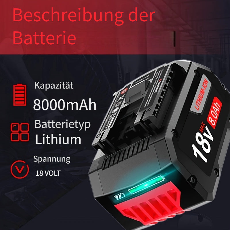 Elektrowerkzeug-Ersatzakku, 8000mAh für Alltag und Akku-Werkzeuge – Detailansicht 3