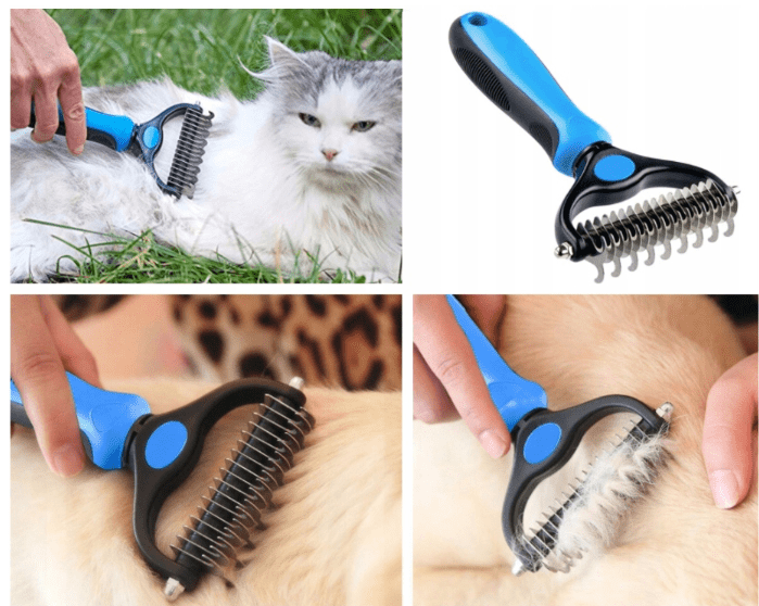Entfilzungskamm für Ratten, Blau für Haustiere und Zuhause – Detailansicht 9