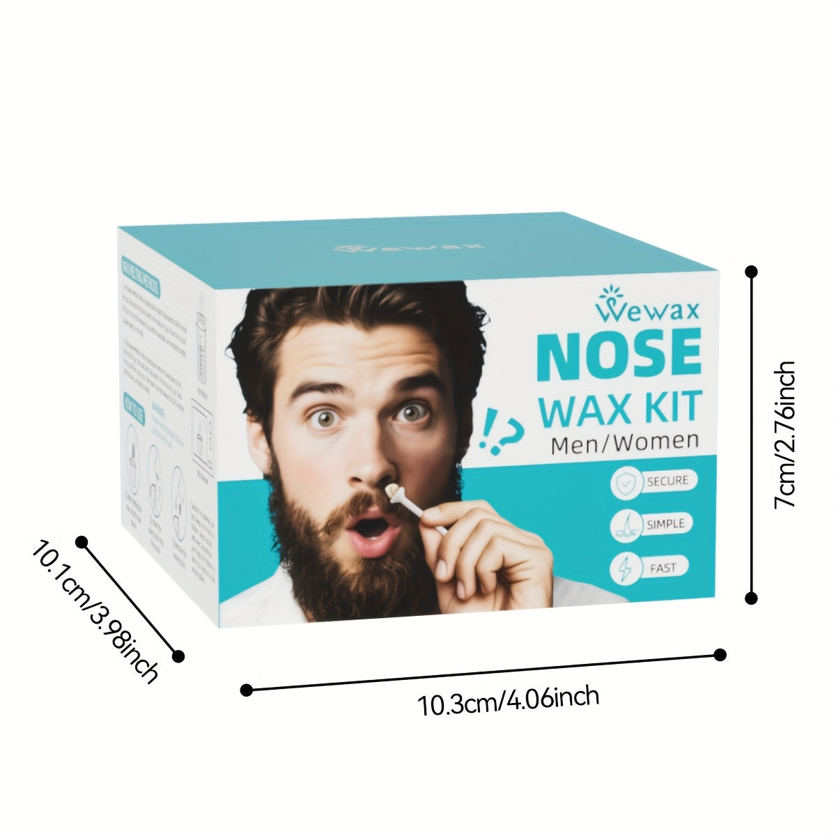 Enthaarungs-Set, 14-tlg. Farbkarton-Set (50g Wachsbohnen für Herren – Detailansicht 5
