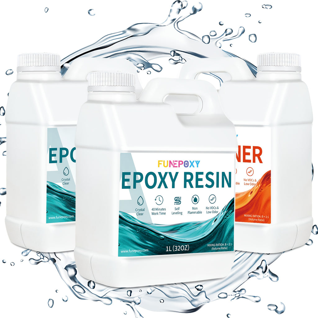 Epoxidharz-Set, 12L Kits (8L A + 6L B) für Schmuckherstellung und Alltag – Hauptansicht