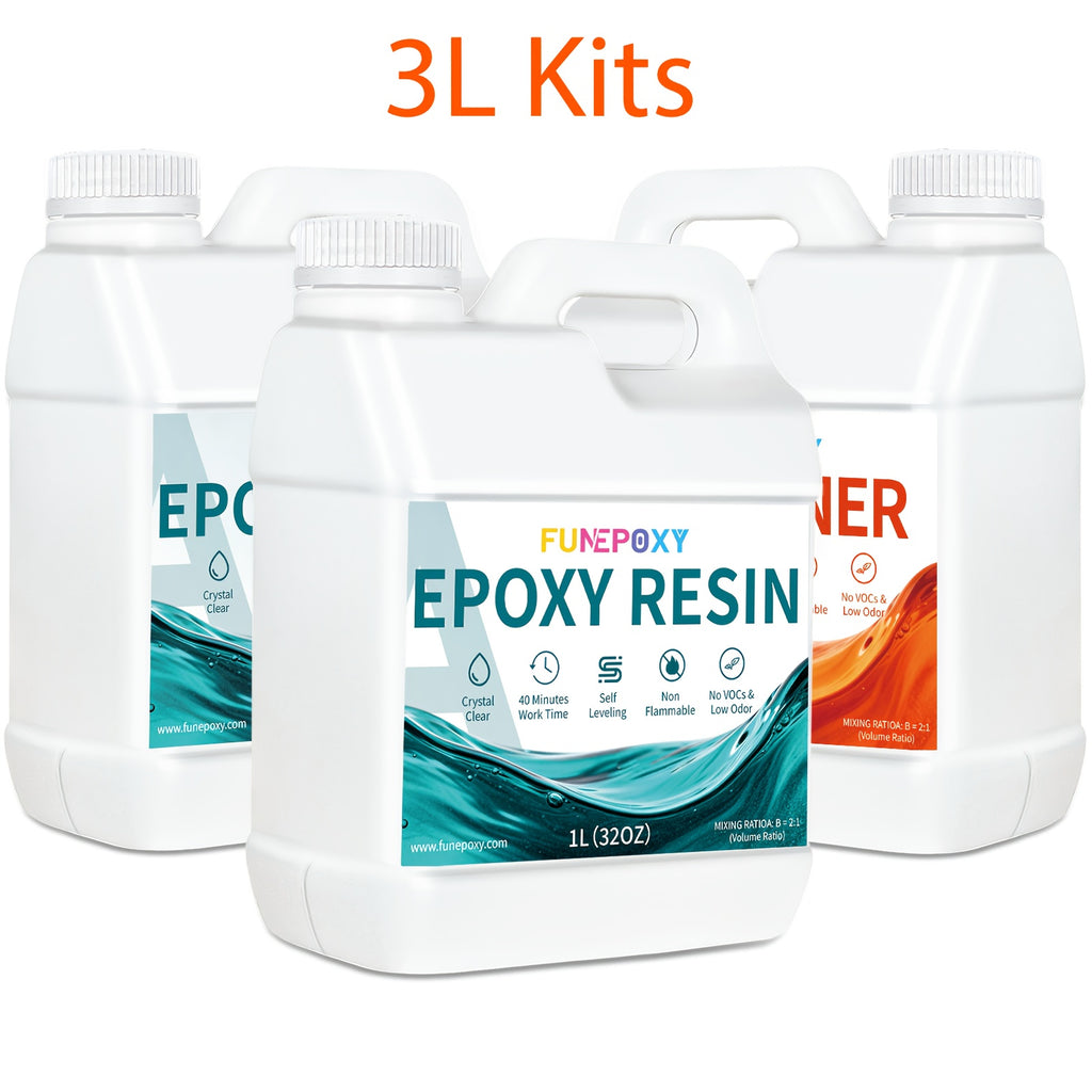 Epoxidharz-Set, 12L Kits (8L A + 6L B) für Schmuckherstellung und Alltag – Detailansicht 2
