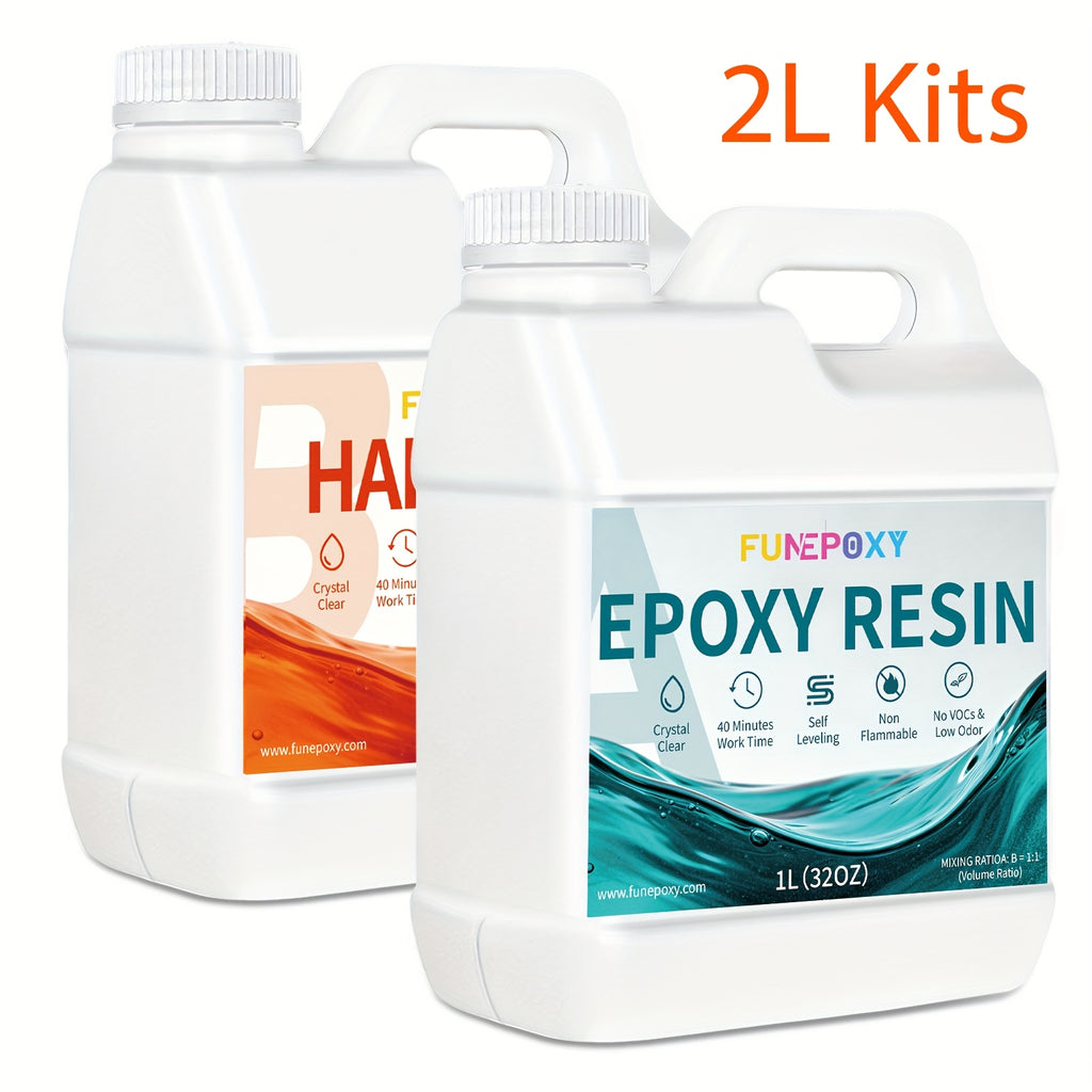 Epoxidharz-Set, 2L für Fluss-Tischplatten und Alltag – Detailansicht 3