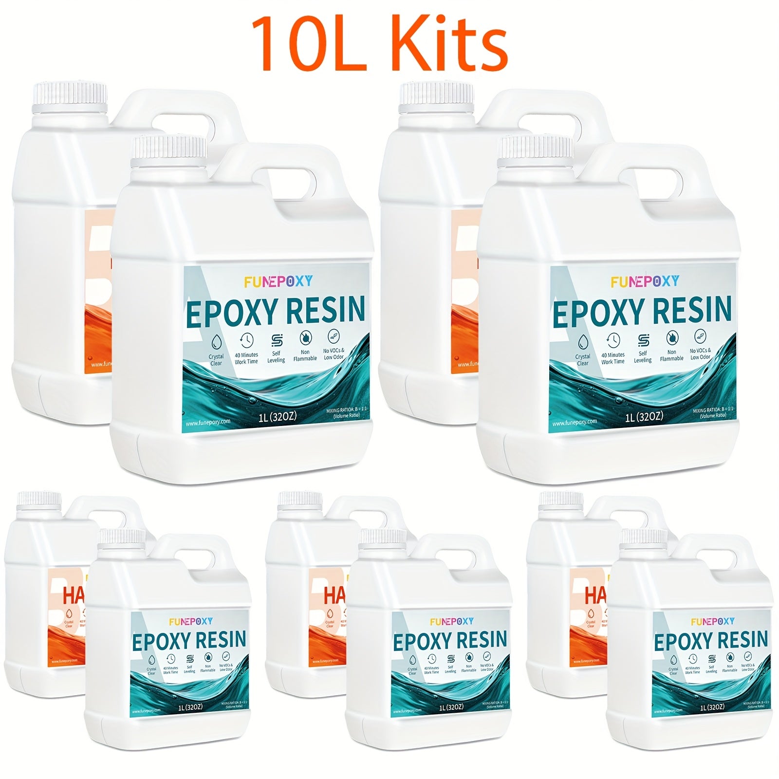Epoxidharz-Set, 2L für Fluss-Tischplatten und Alltag – Detailansicht 11