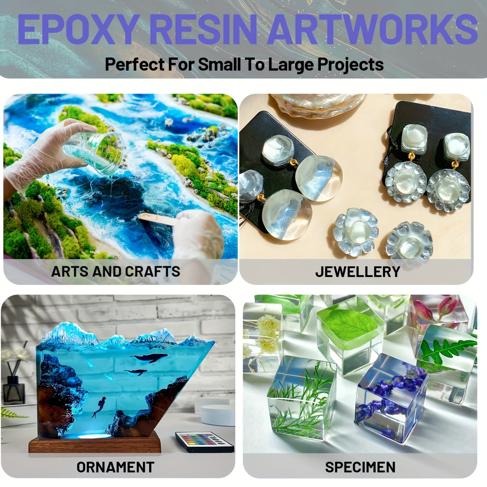 Epoxidharz-Set, 500ml für Fluss-Tischplatten und Alltag – Detailansicht 8