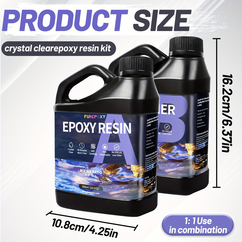 Epoxidharz-Set, 8L für DIY-Bastelarbeiten und Holzbeschichtung – Detailansicht 3