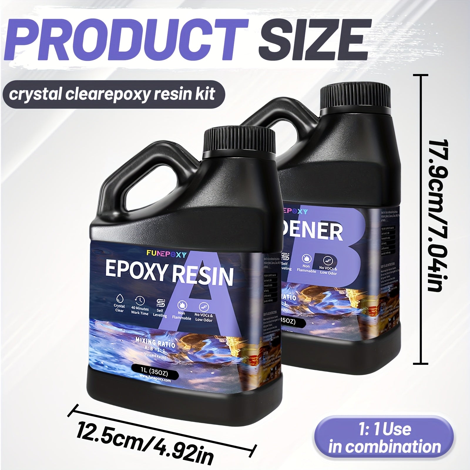 Epoxidharz-Set, 8L für DIY-Bastelarbeiten und Holzbeschichtung – Detailansicht 5