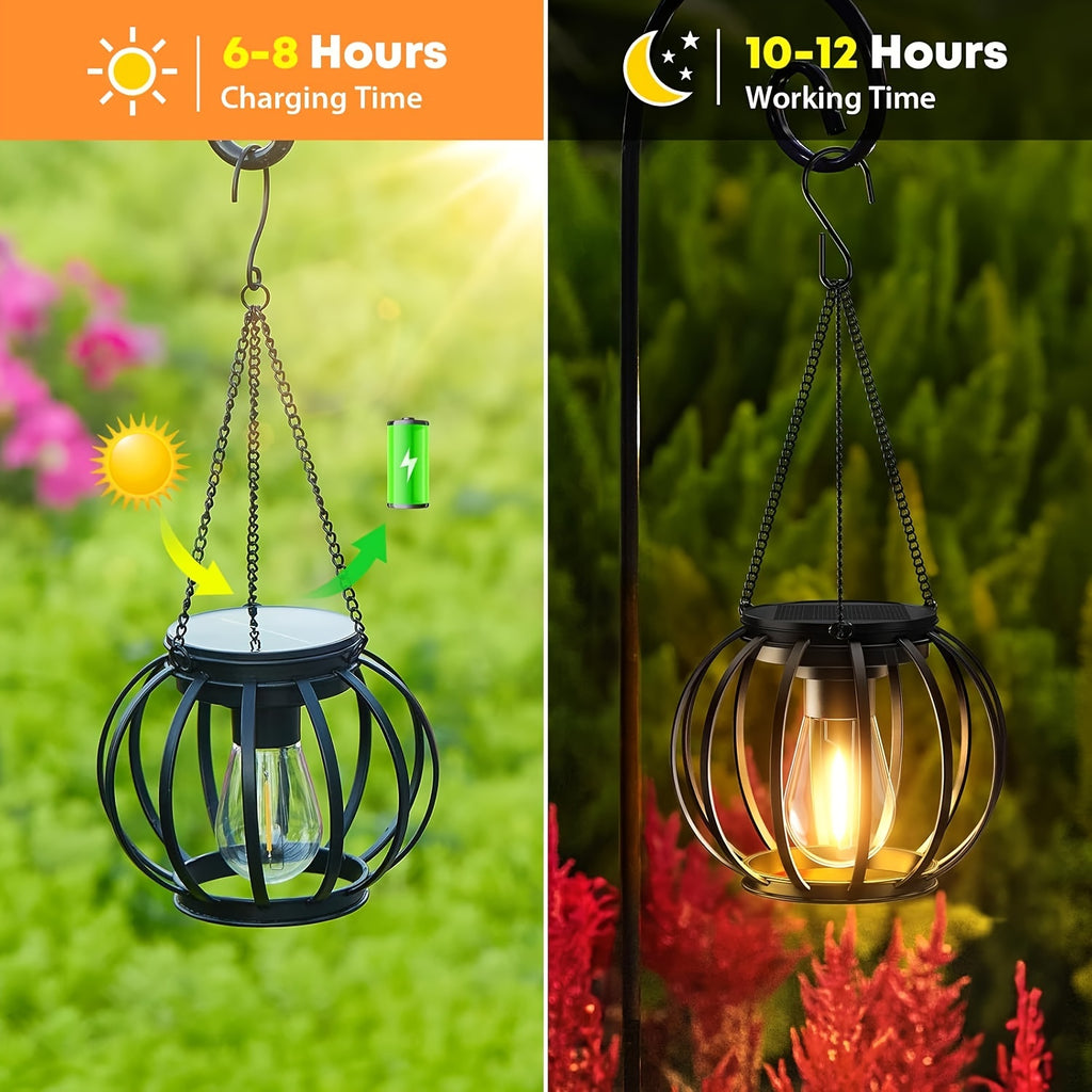 er Pack Bronze Metall Solarleuchten, LED-Beleuchtung für Garten und Terrasse – Detailansicht 3