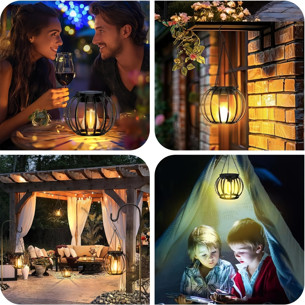 er Pack Bronze Metall Solarleuchten, LED-Beleuchtung für Garten und Terrasse – Detailansicht 5