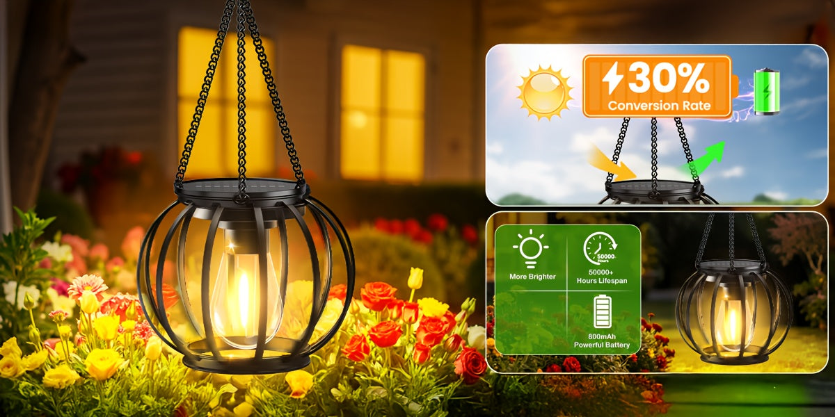 er Pack Bronze Metall Solarleuchten, LED-Beleuchtung für Garten und Terrasse – Detailansicht 8