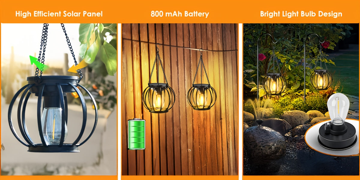 er Pack Bronze Metall Solarleuchten, LED-Beleuchtung für Garten und Terrasse – Detailansicht 9