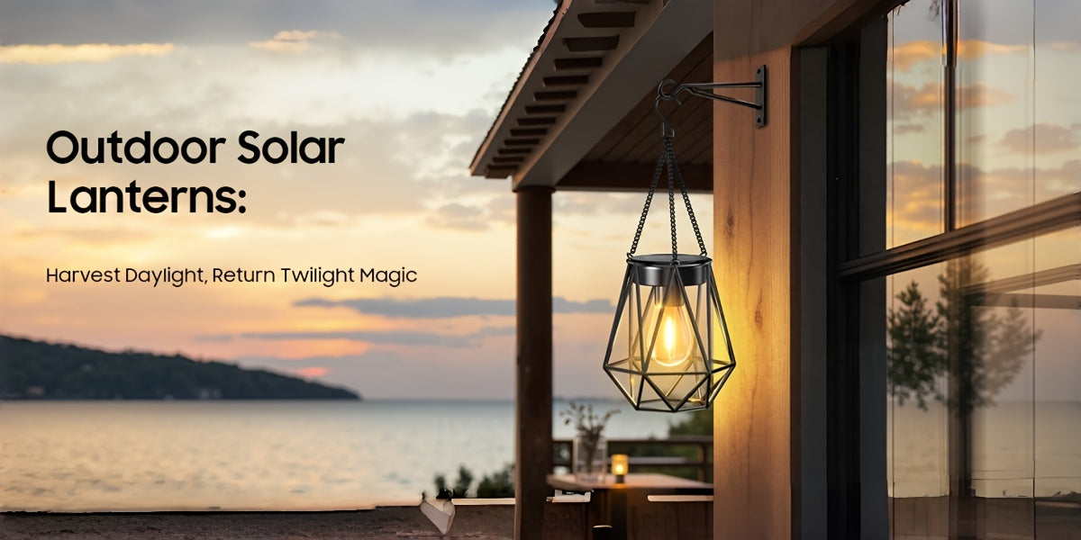 er Pack Solar Laterne, Metall für Garten und Terrasse – Detailansicht 8