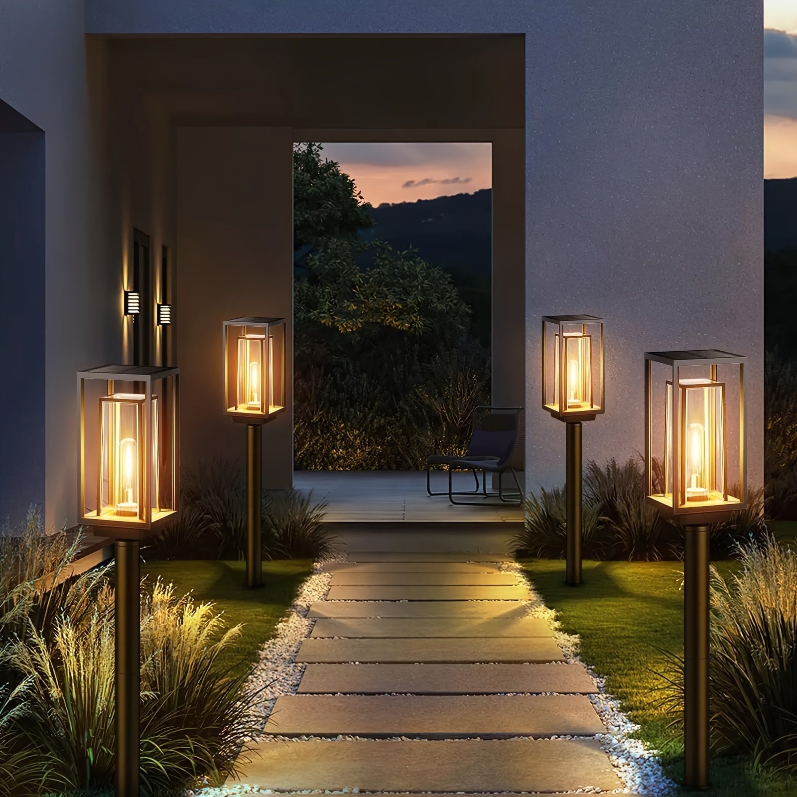 er Pack Solarleuchten, 2er Pack für Garten und Terrasse – Detailansicht 5